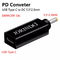 100W USB Type C Θηλυκό σε DC 5,5x2,5mm Αρσενικό PD Σύνδεσμος Γρήγορη γρήγορη φόρτιση
