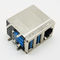 PBT Combo συνδετήρας 180 βαθμού RJ45 USB 3,0 για το δίκτυο του τοπικού LAN Ethernet