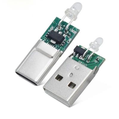 Κονέκτης USB τύπου C με LED φως για SAMSUNG HUAWEI